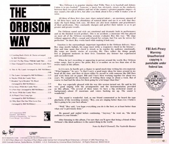 Roy Orbison: The Orbison Way [CD]