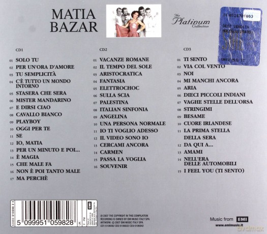 Matia Bazar: The Platinum Collection [3CD]
