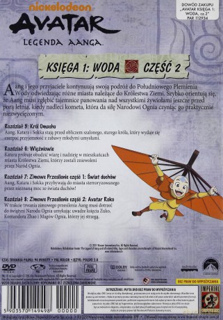 Avatar Ostatni Władca Wiatru Księga 1: Woda cz. 1+2+3 Pakiet [3DVD]