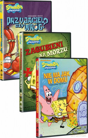 SpongeBob Kanciastoporty: Nie ma jak w domu / Przyjaciel czy wróg / Zagubieni na morzu Pakiet [3DVD]