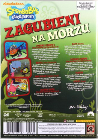 SpongeBob Kanciastoporty: Nie ma jak w domu / Przyjaciel czy wróg / Zagubieni na morzu Pakiet [3DVD]