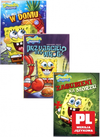 SpongeBob Kanciastoporty: Nie ma jak w domu / Przyjaciel czy wróg / Zagubieni na morzu Pakiet [3DVD]