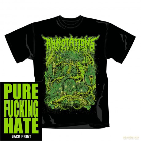 Annotations Of An Autopusy: Curse, Black (L) [T-SHIRT]
