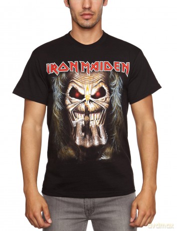 Iron Maiden: Eddie Candle Finger, Black (L) [T-SHIRT]