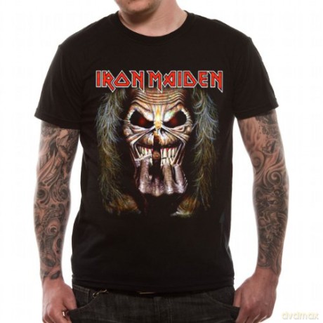 Iron Maiden: Eddie Candle Finger, Black (M) [T-SHIRT]
