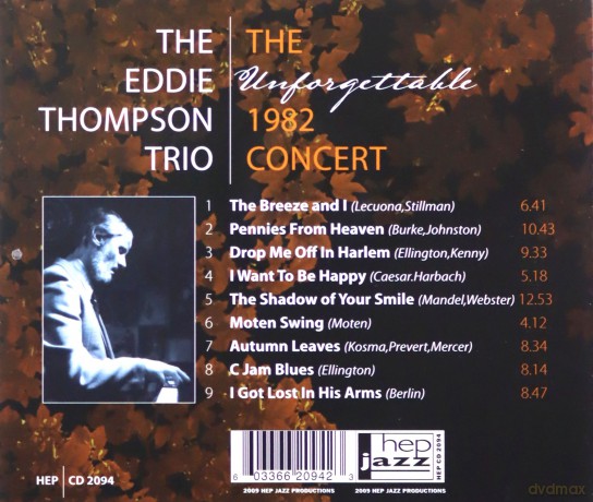 Eddie Thompson: The Unforgettable 1982 Concert [CD]
