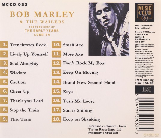 Bob Marley: The Very Best of the Early Years 1968-74 [CD]
