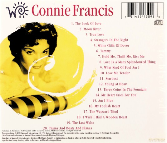 Connie Francis: The World Of Connie Francis [CD]