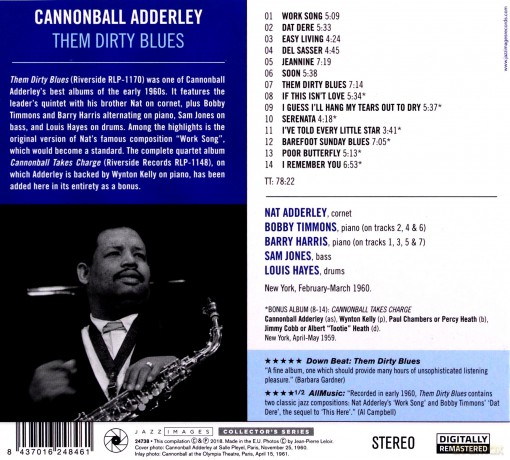 Cannonball Adderley: Them Dirty Blues [CD]