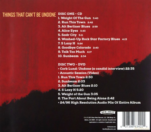 Corb Lund: Things That Can't Be Undone [2CD]