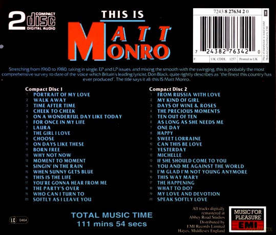 Matt Monro: This Is [CD]