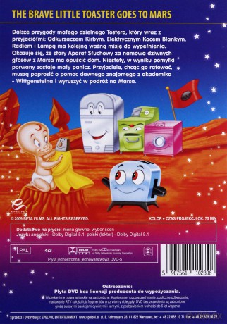 Dzielny Mały Toster Leci na Marsa [DVD]