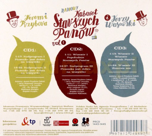 Kabaret Starszych Panów: Słuchowiska Radiowe vol.1 (digipack) [3CD]