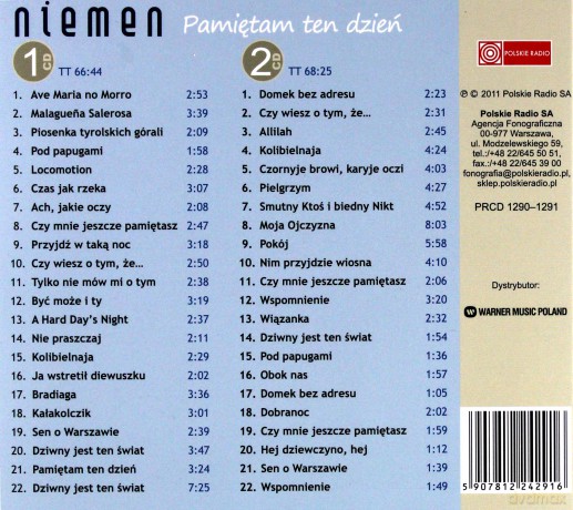 Czesław Niemen: Pamiętam Ten Dzień (reedycja) [2CD]
