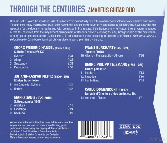Amadeus Guitar Duo: Through the Centuries [CD]