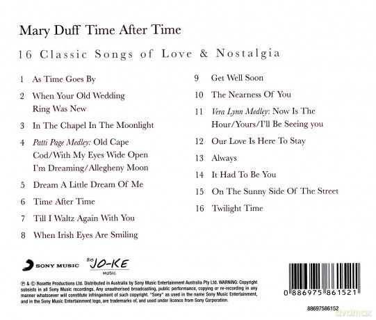 Mary Duff: Time After Time [CD]