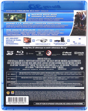 Harry Potter i Insygnia śmierci część 2 3D [Blu-Ray 3D]+[2xBlu-Ray]