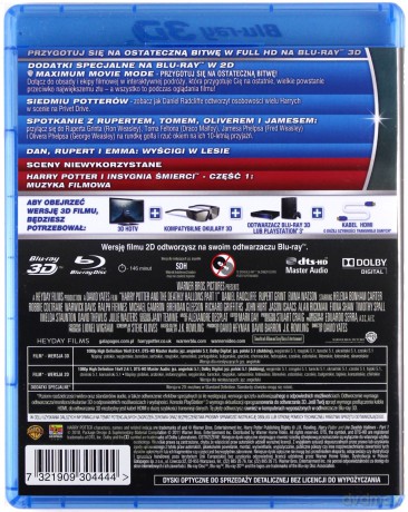 Harry Potter i Insygnia śmierci część 1 3D [Blu-Ray 3D]+[2Blu-Ray]
