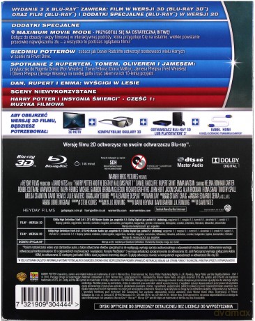 Harry Potter i Insygnia śmierci część 1 3D [Blu-Ray 3D]+[2Blu-Ray]