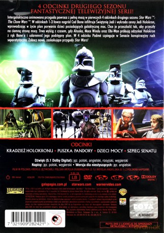Gwiezdne Wojny: Wojny Klonów sezon 2 cz. 1 (Star Wars) [DVD]