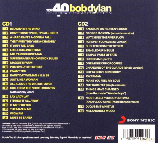 Bob Dylan: Top 40 [CD]