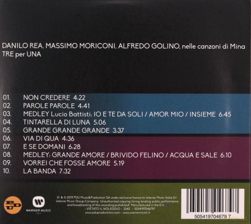 Danilo Rea: Tre Per Una (Danilo Rea, Massi [CD]