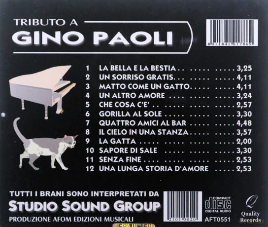 Studio Sound Group: Tributo A Gino Paoli [CD]