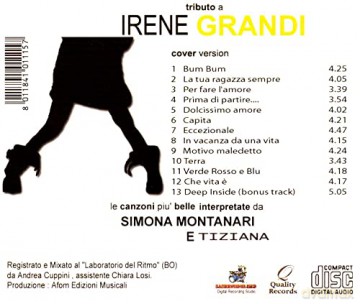 Simona Montanari: Tributo A Irene Grandi Cover Version [CD]