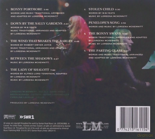 Loreena Mckennitt: Troubadours on the Rhine [CD]