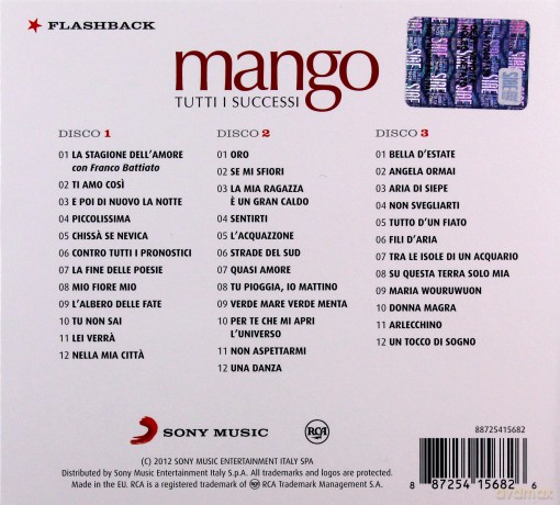 Mango: Tutti I Successi [3CD]