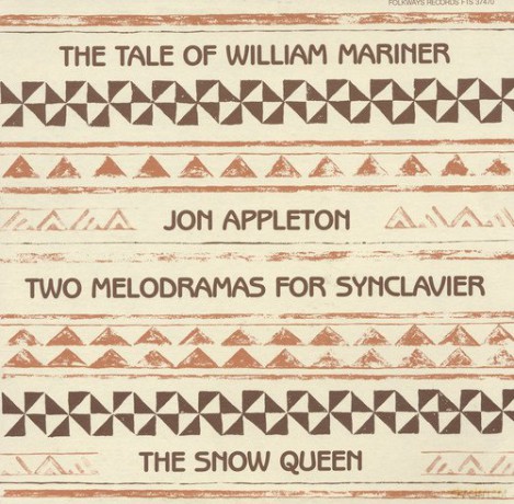 Jon Appleton: Two Melodramas for Synclavier [CD]