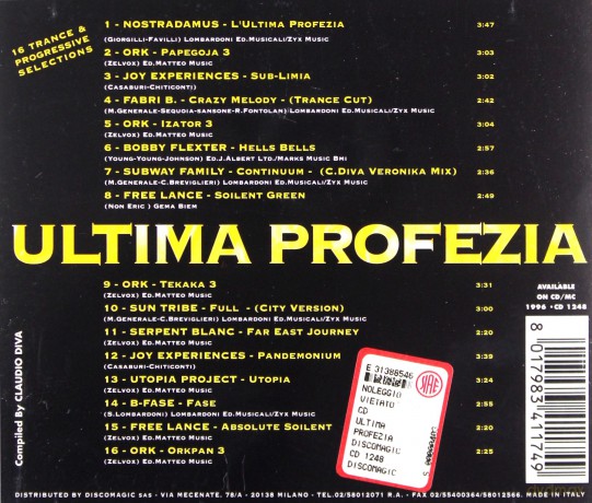 Ultima Profezia [CD]