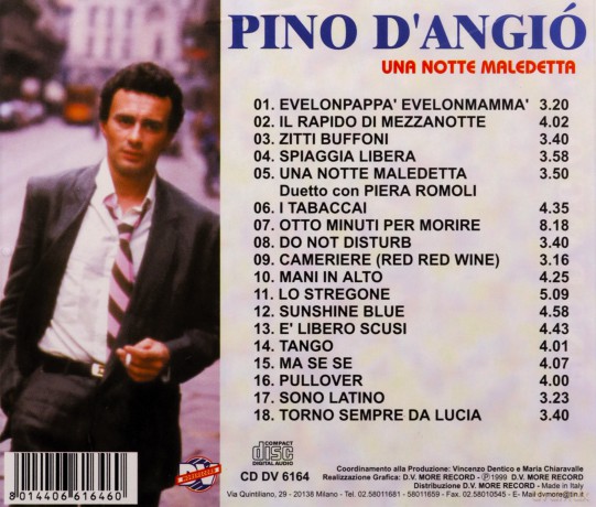 Pino D'Angio: Una Notte Maledett [CD]