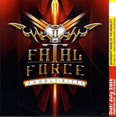Fatal Force: Unholy Rites [CD]