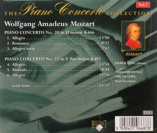 Unknown Artist - Mozart-Piano Concerto No. 20 in D Minor [CD]
