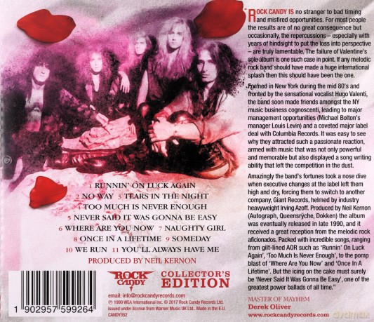 Valentine: Valentine [CD]