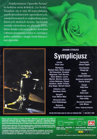 Kolekcja La Scala: Operetka 13 - Symplicjusz [DVD]