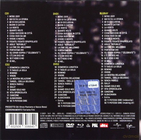 Vasco Rossi: Vasco Nonstop Live [5CD]