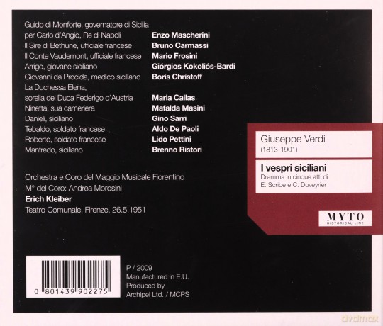 Giussepe Verdi: Verdi: I Vespri Siciliani [3CD]