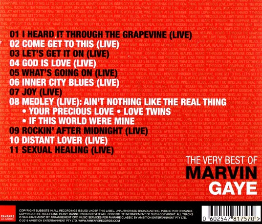 Marvin Gaye: Very Best Of Marvin Gaye [CD]