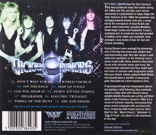 Vicious Rumors: Vicious Rumors [CD]