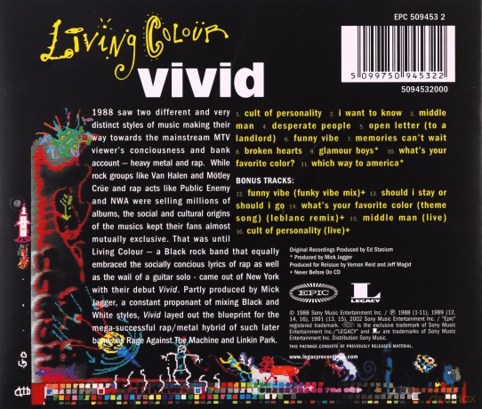 Living Colour: Vivid [CD]