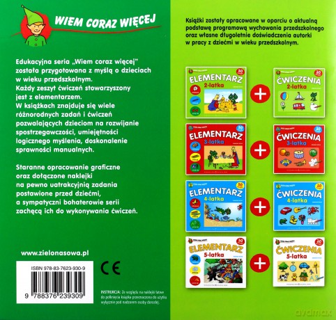 Wiem Coraz Więcej: Ćwiczenia 2-Latka [KSIĄŻKA]