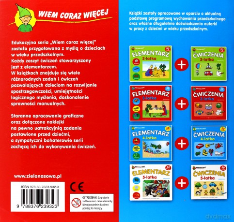 Wiem Coraz Więcej: Ćwiczenia: 4-Latka [KSIĄŻKA]