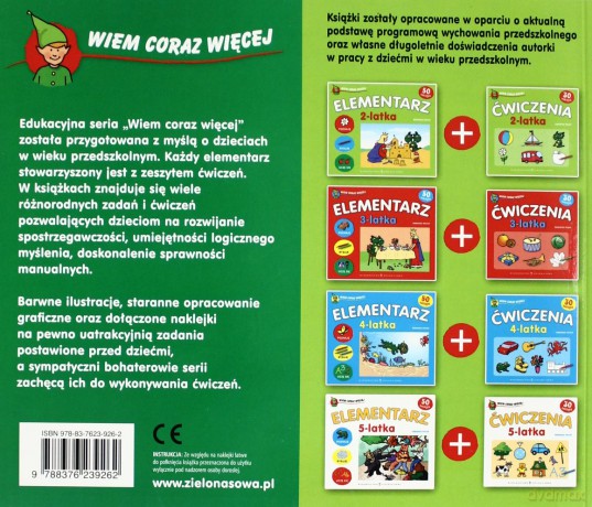 Wiem Coraz Więcej: Elementarz 2-Latka [KSIĄŻKA]