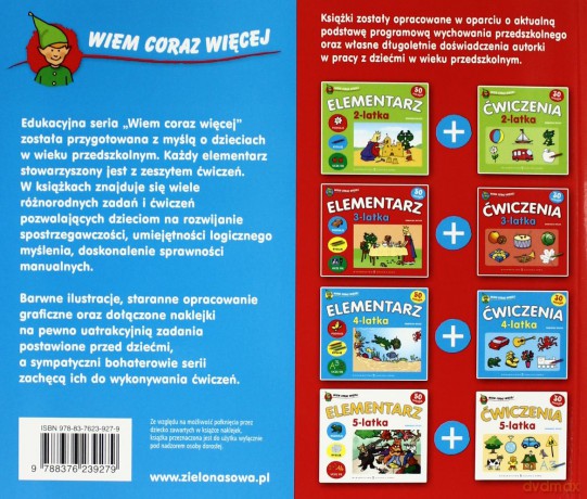Wiem Coraz Więcej: Elementarz 3-Latka [KSIĄŻKA]