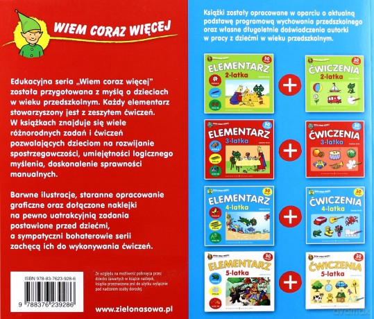 Wiem Coraz Więcej: Elementarz 4-Latka [KSIĄŻKA]