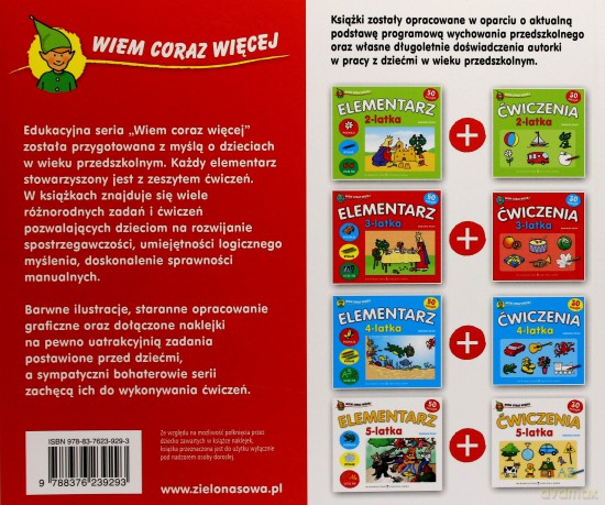 Wiem Coraz Więcej: Elementarz 5-Latka [KSIĄŻKA]