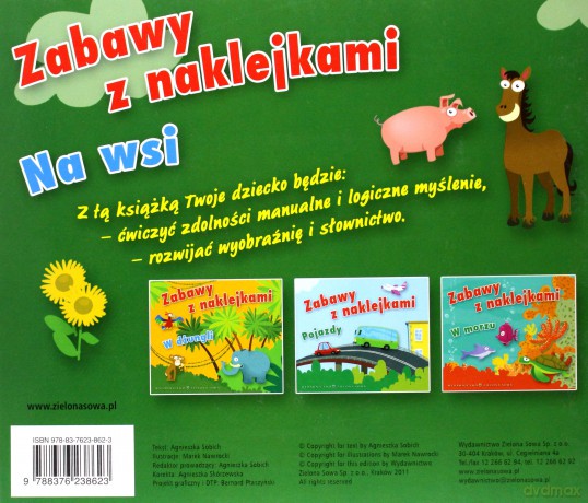 Zabawy Z Naklejkami: Na Wsi [KSIĄŻKA]