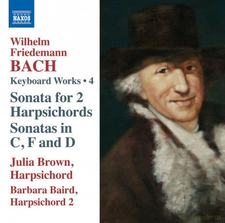 Julia Brown: w.f.bach: Concerto for Two Harpsichords [CD]